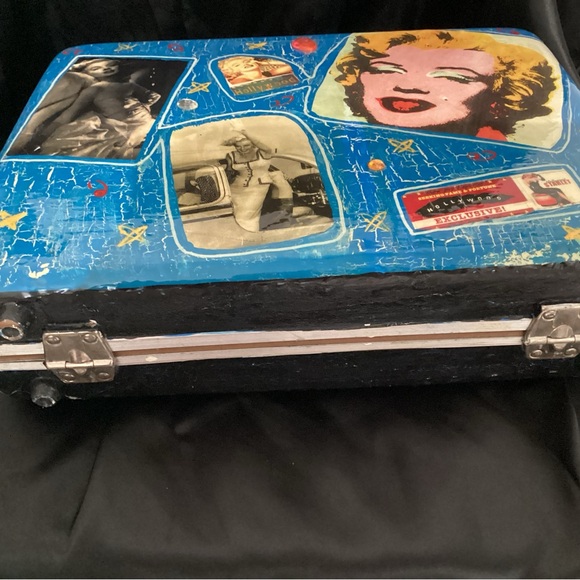 Marilyn Monroe handmade decor Decoupage briefcase. - Picture 2 of 8